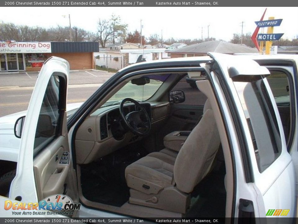 2006 Chevrolet Silverado 1500 Z71 Extended Cab 4x4 Summit White / Tan Photo #10