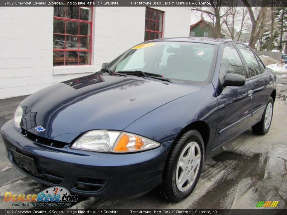 2002 Chevrolet Cavalier LS Sedan Indigo Blue Metallic / Graphite Photo #1