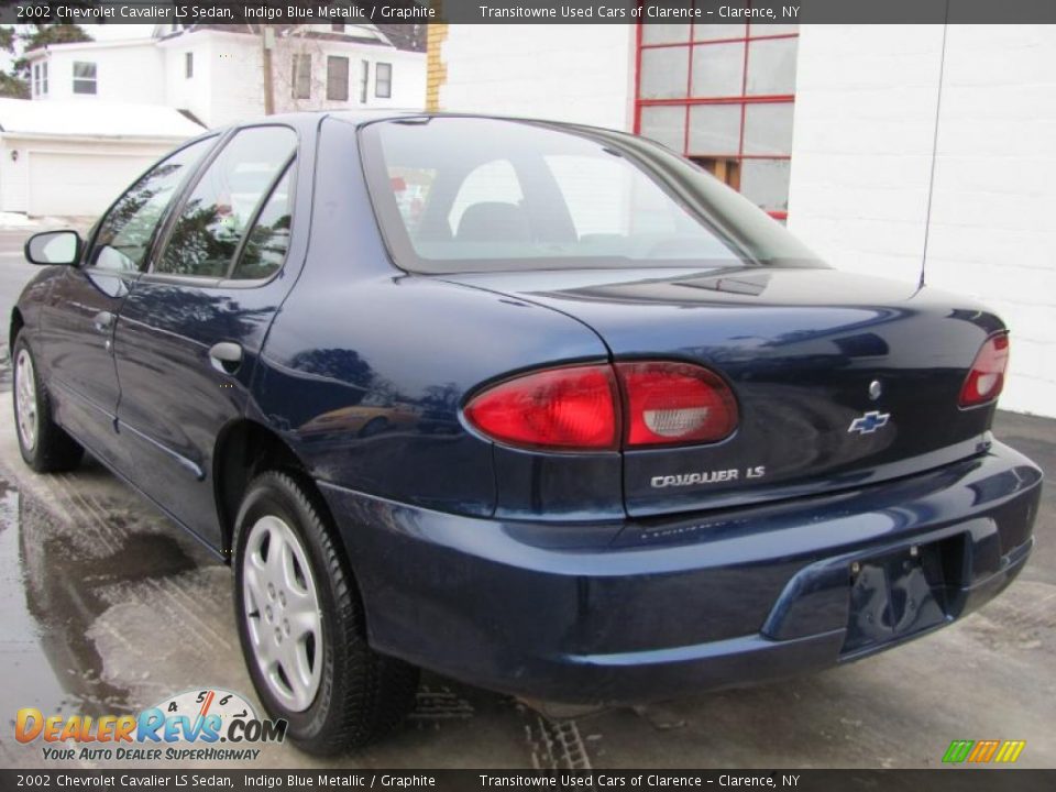 Indigo Blue Metallic 2002 Chevrolet Cavalier LS Sedan Photo #2