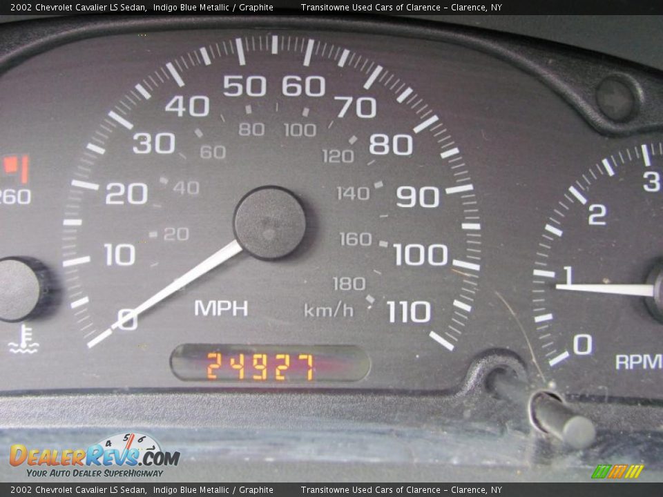 2002 Chevrolet Cavalier LS Sedan Indigo Blue Metallic / Graphite Photo #3