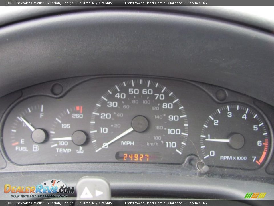 2002 Chevrolet Cavalier LS Sedan Gauges Photo #5