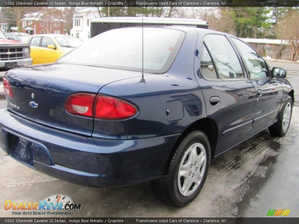2002 Chevrolet Cavalier LS Sedan Indigo Blue Metallic / Graphite Photo #12