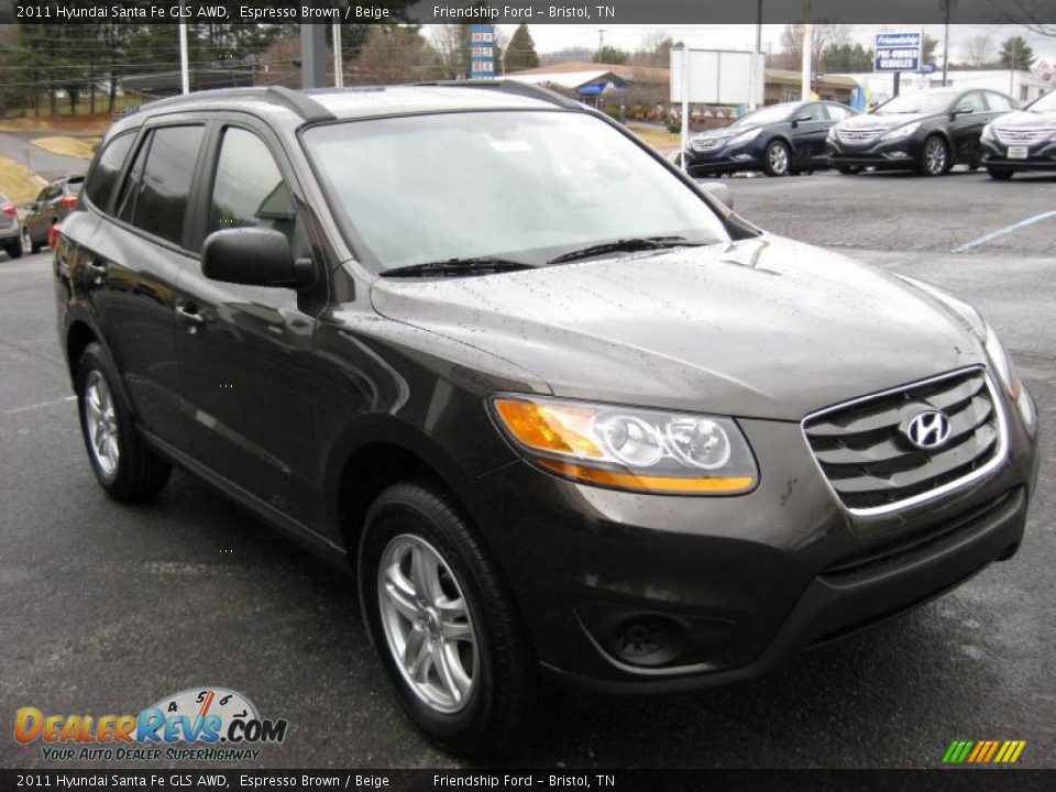 Espresso Brown 2011 Hyundai Santa Fe GLS AWD Photo #4