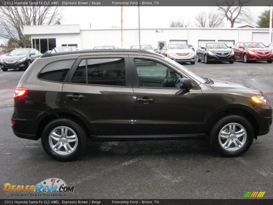 Espresso Brown 2011 Hyundai Santa Fe GLS AWD Photo #5