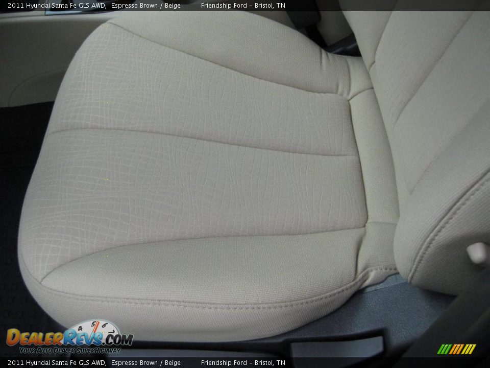 Beige Interior - 2011 Hyundai Santa Fe GLS AWD Photo #12