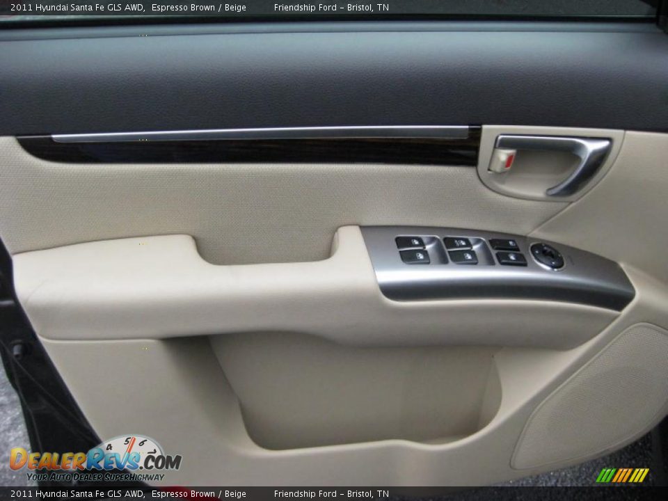 Door Panel of 2011 Hyundai Santa Fe GLS AWD Photo #13