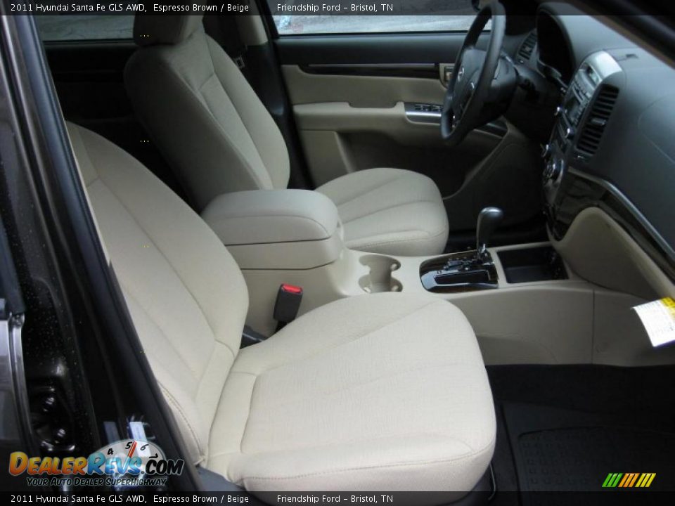 Beige Interior - 2011 Hyundai Santa Fe GLS AWD Photo #17