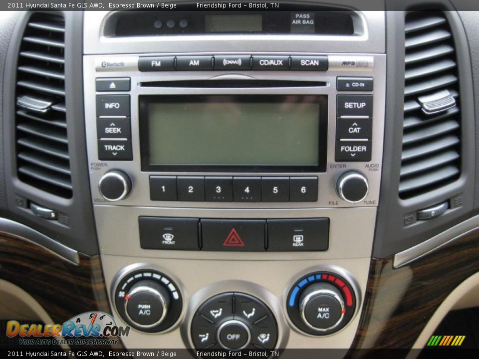 2011 Hyundai Santa Fe GLS AWD Espresso Brown / Beige Photo #24