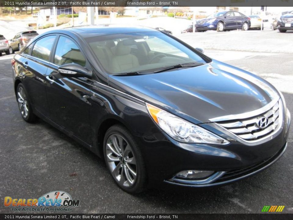 Pacific Blue Pearl 2011 Hyundai Sonata Limited 2.0T Photo #4