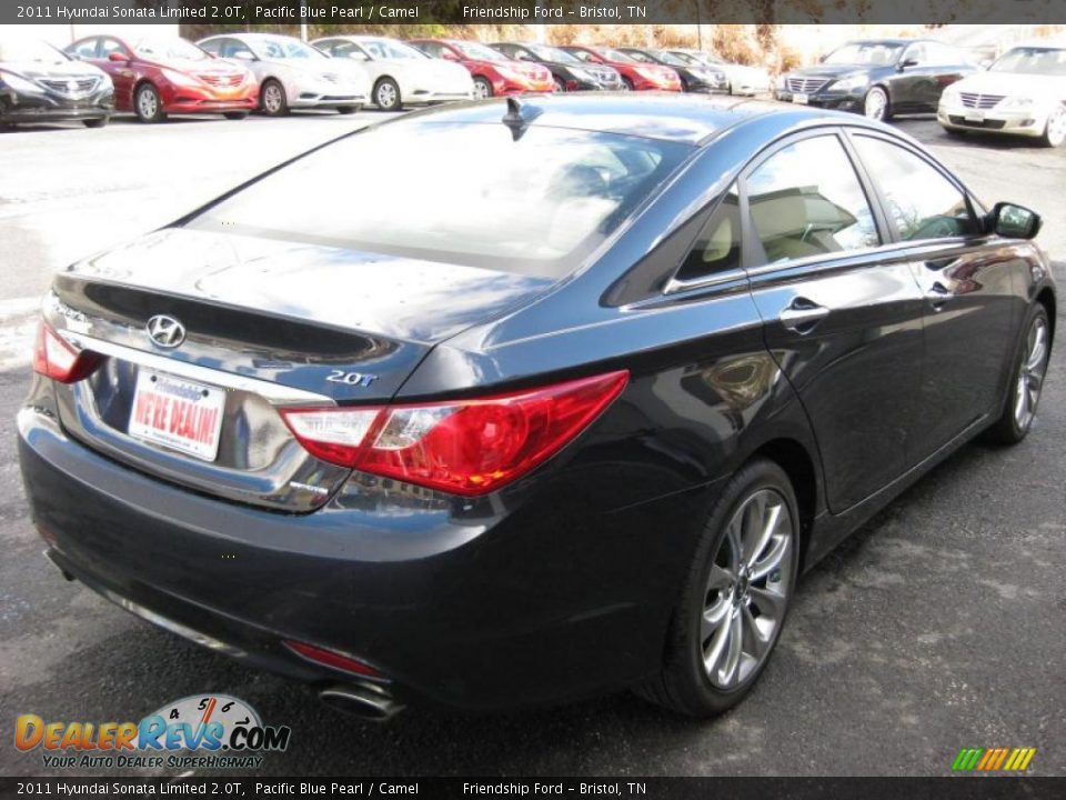 Pacific Blue Pearl 2011 Hyundai Sonata Limited 2.0T Photo #6