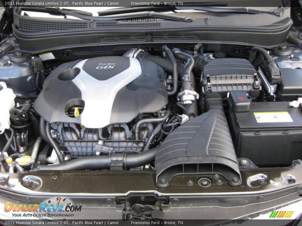 2011 Hyundai Sonata Limited 2.0T 2.0 Liter GDI Turbocharged DOHC 16-Valve CVVT 4 Cylinder Engine Photo #10