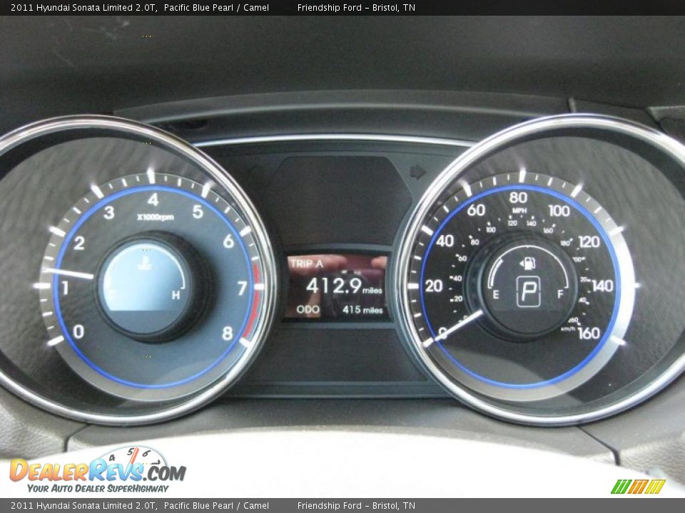 2011 Hyundai Sonata Limited 2.0T Gauges Photo #28