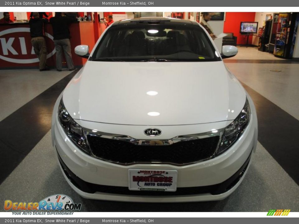2011 Kia Optima EX Snow White Pearl / Beige Photo #9