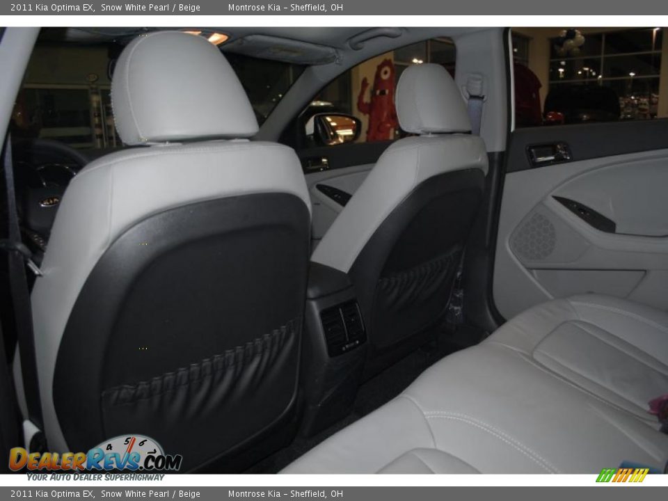 2011 Kia Optima EX Snow White Pearl / Beige Photo #16