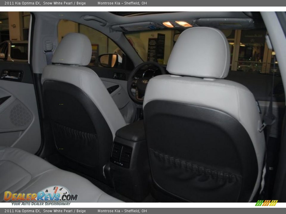 2011 Kia Optima EX Snow White Pearl / Beige Photo #19