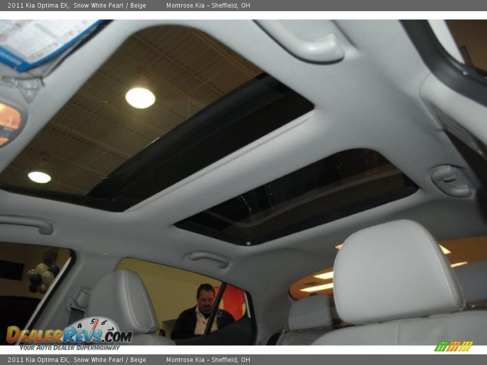 2011 Kia Optima EX Snow White Pearl / Beige Photo #26