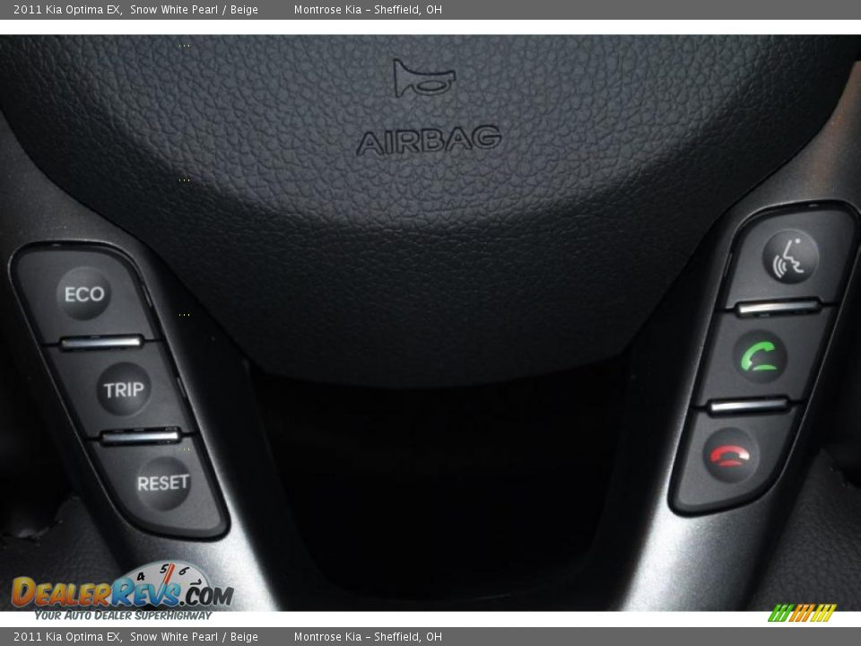 2011 Kia Optima EX Snow White Pearl / Beige Photo #31