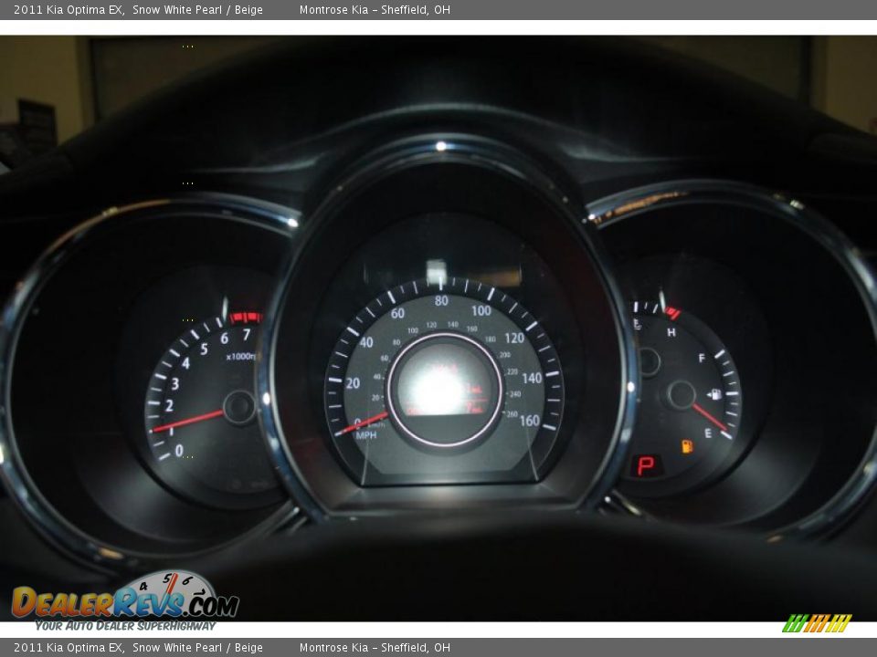 2011 Kia Optima EX Snow White Pearl / Beige Photo #32