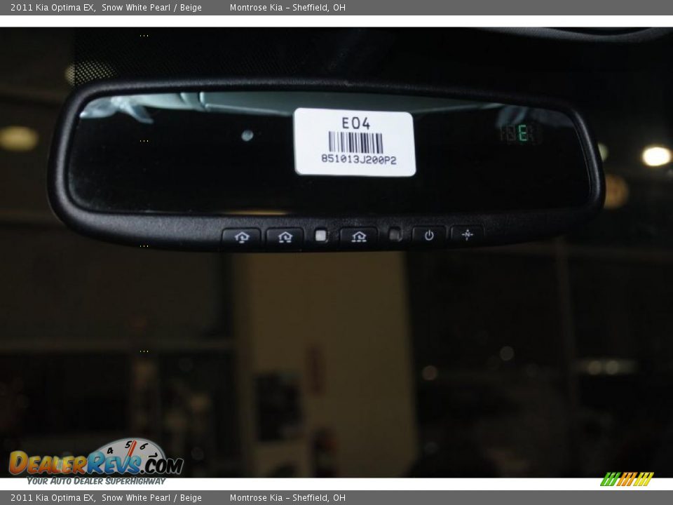 2011 Kia Optima EX Snow White Pearl / Beige Photo #34