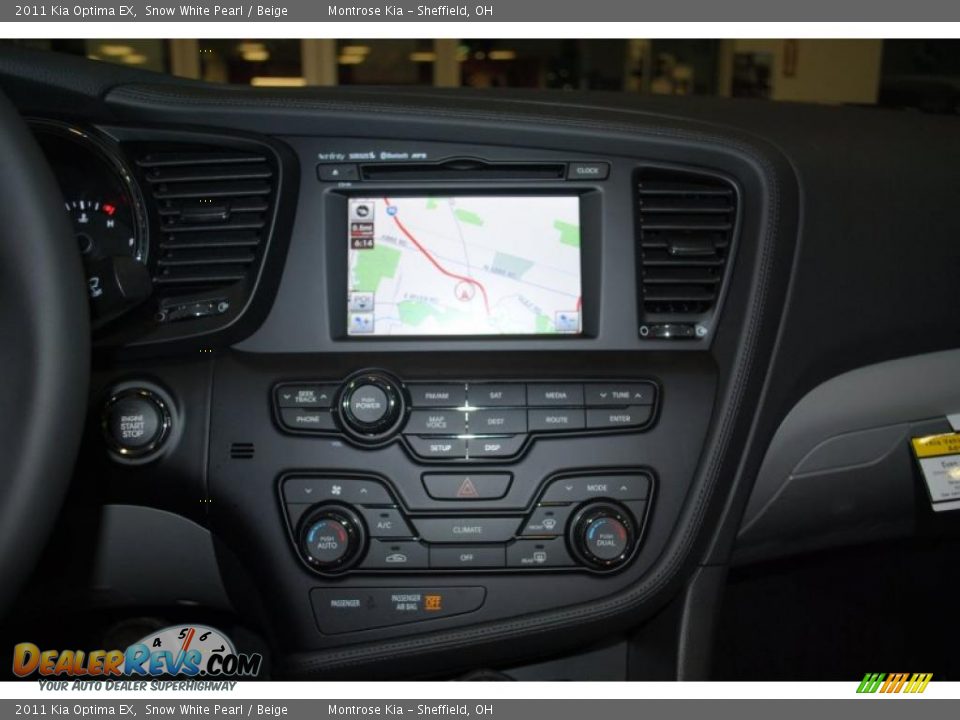 2011 Kia Optima EX Snow White Pearl / Beige Photo #35