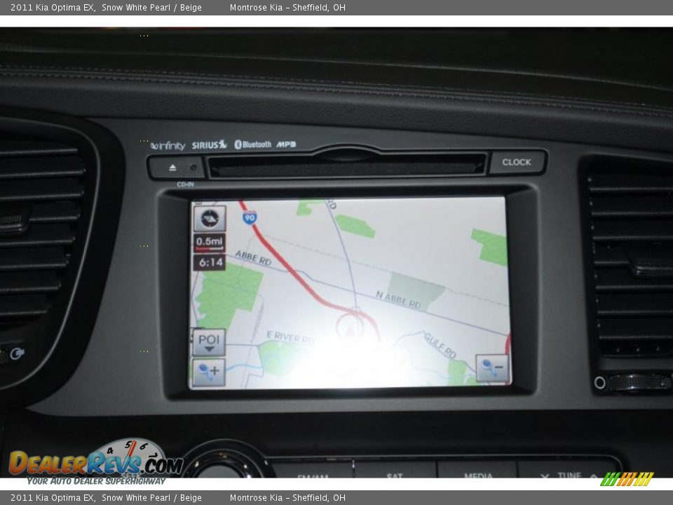 2011 Kia Optima EX Snow White Pearl / Beige Photo #36