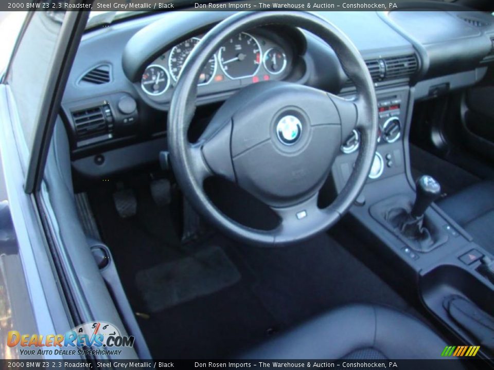 Black Interior - 2000 BMW Z3 2.3 Roadster Photo #12