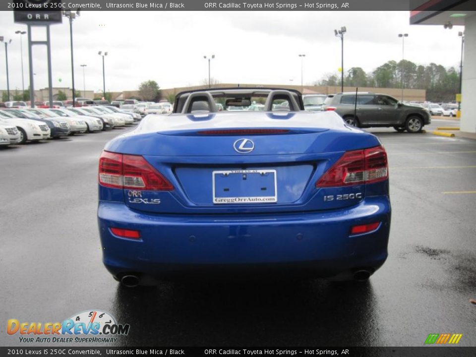 2010 Lexus IS 250C Convertible Ultrasonic Blue Mica / Black Photo #12