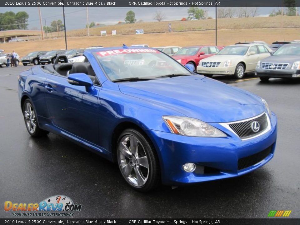 2010 Lexus IS 250C Convertible Ultrasonic Blue Mica / Black Photo #15