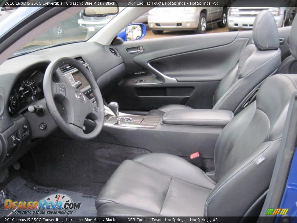 Black Interior - 2010 Lexus IS 250C Convertible Photo #20