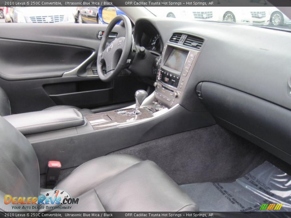 Black Interior - 2010 Lexus IS 250C Convertible Photo #27