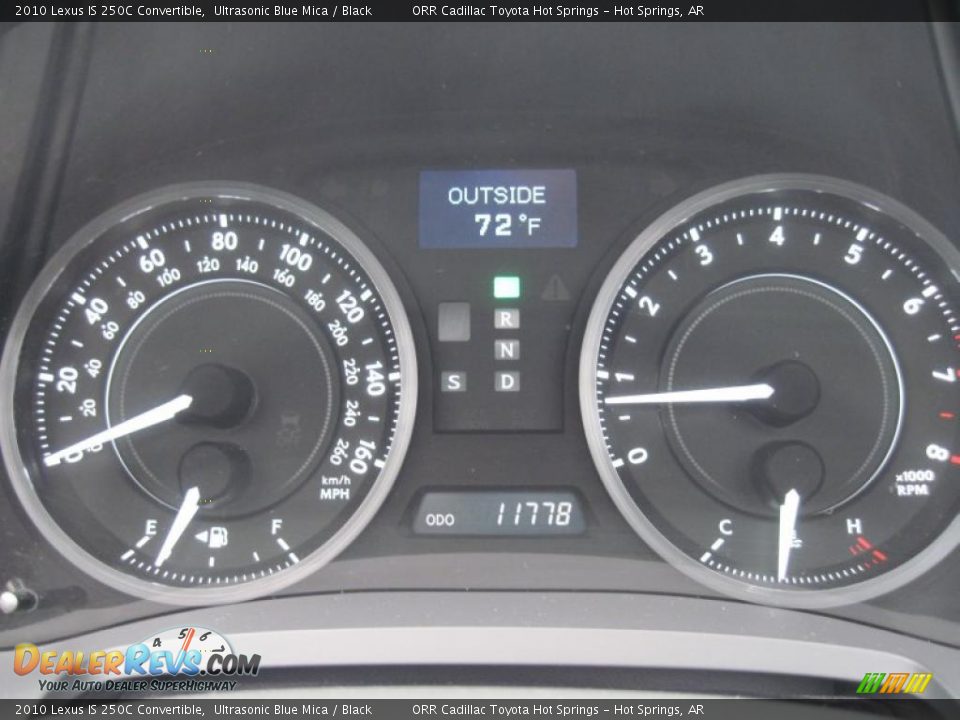 2010 Lexus IS 250C Convertible Gauges Photo #35