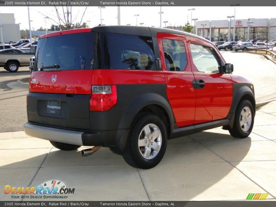 2005 Honda Element EX Rallye Red / Black/Gray Photo #5