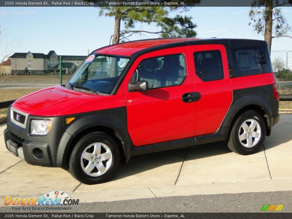 2005 Honda Element EX Rallye Red / Black/Gray Photo #10