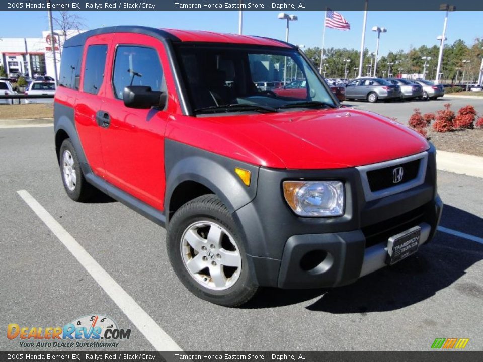 2005 Honda Element EX Rallye Red / Black/Gray Photo #35