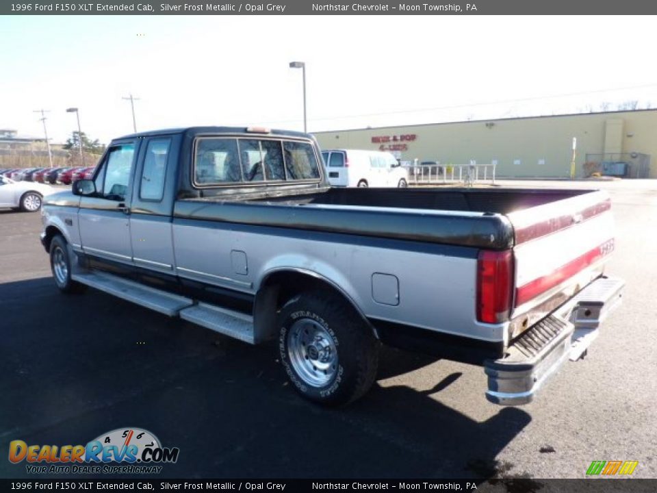 1996 Ford F150 XLT Extended Cab Silver Frost Metallic / Opal Grey Photo #4