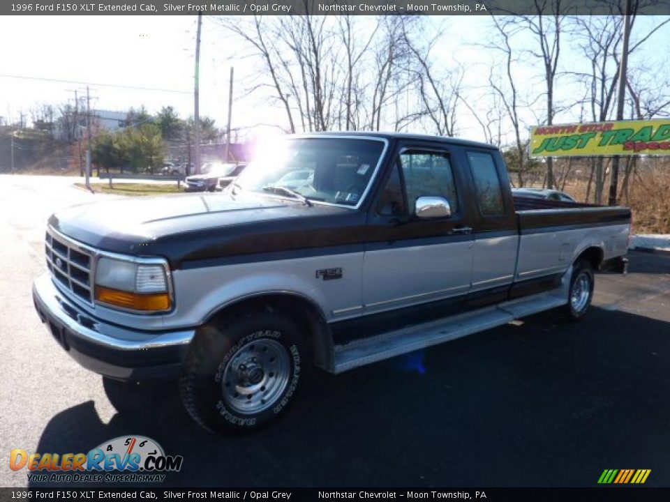 1996 Ford F150 XLT Extended Cab Silver Frost Metallic / Opal Grey Photo #5