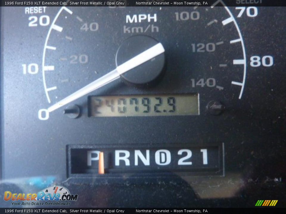 1996 Ford F150 XLT Extended Cab Silver Frost Metallic / Opal Grey Photo #15
