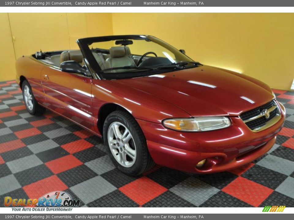 Front 3/4 View of 1997 Chrysler Sebring JXi Convertible Photo #1