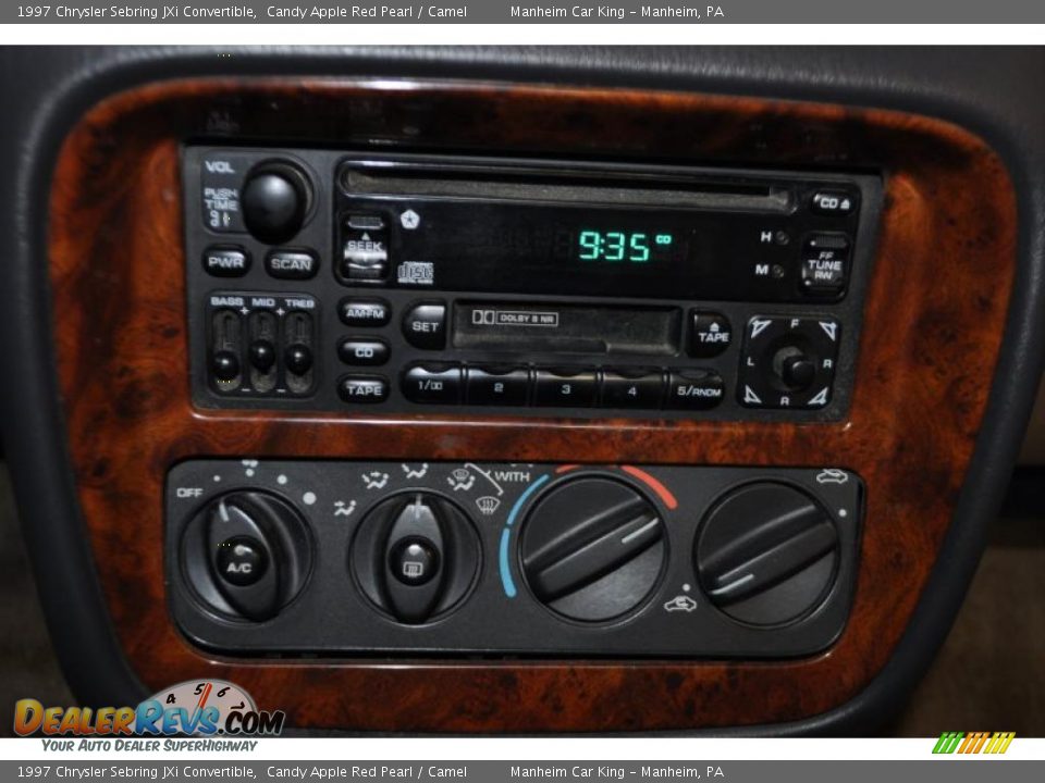 1997 Chrysler Sebring JXi Convertible Candy Apple Red Pearl / Camel Photo #6