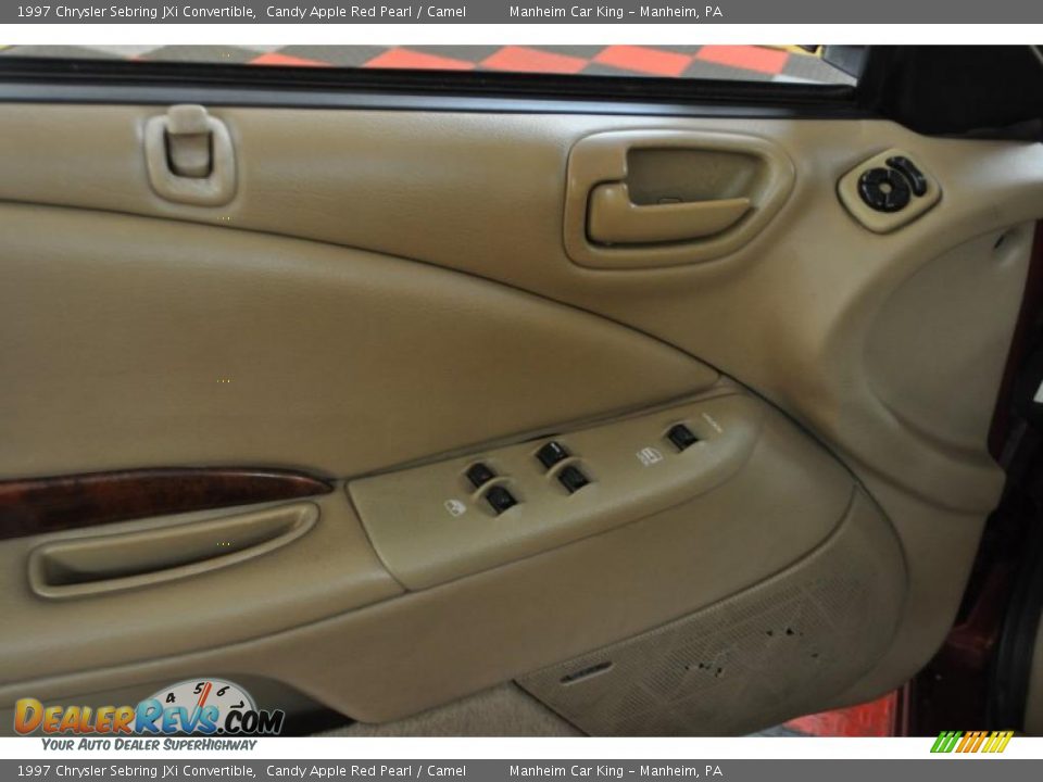 1997 Chrysler Sebring JXi Convertible Candy Apple Red Pearl / Camel Photo #9