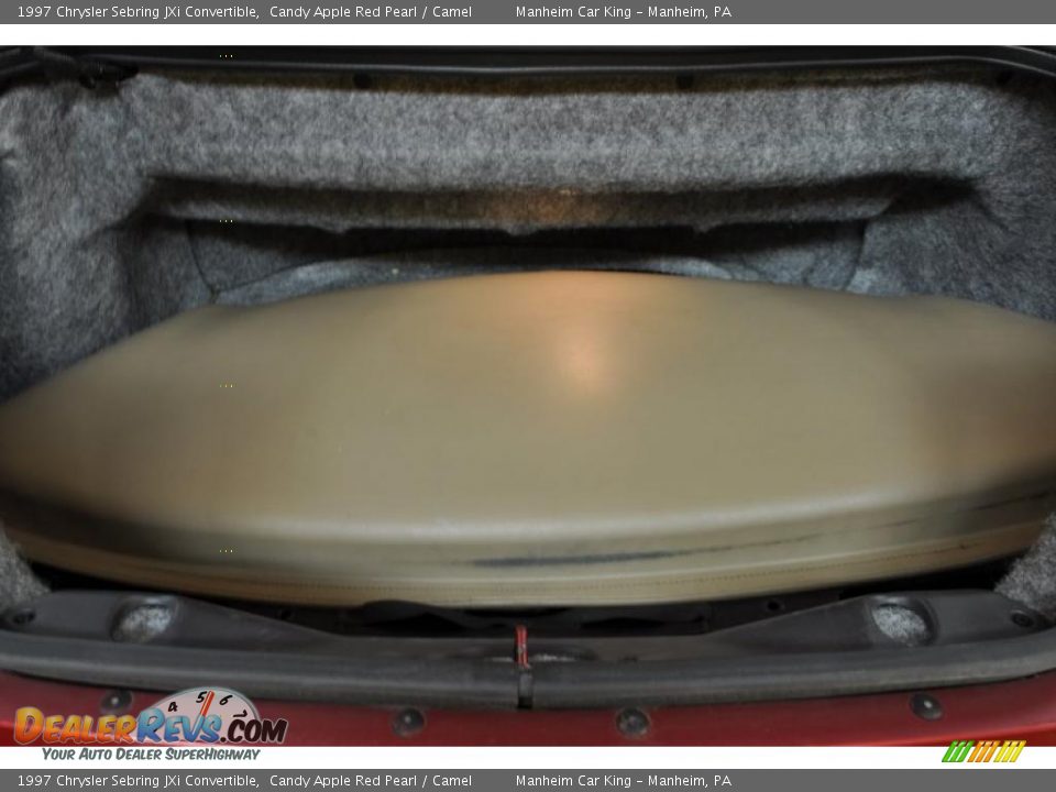 1997 Chrysler Sebring JXi Convertible Candy Apple Red Pearl / Camel Photo #12