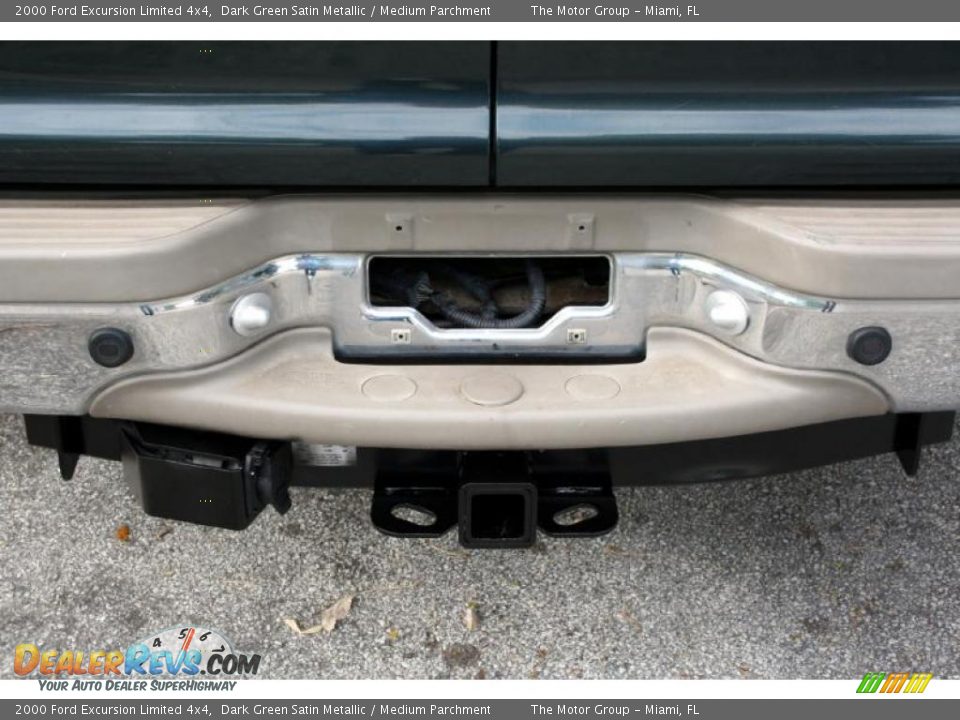 2000 Ford Excursion Limited 4x4 Dark Green Satin Metallic / Medium Parchment Photo #20