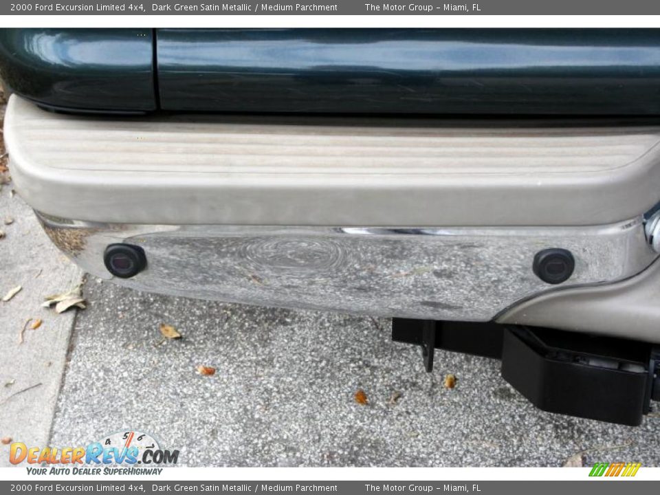 2000 Ford Excursion Limited 4x4 Dark Green Satin Metallic / Medium Parchment Photo #21
