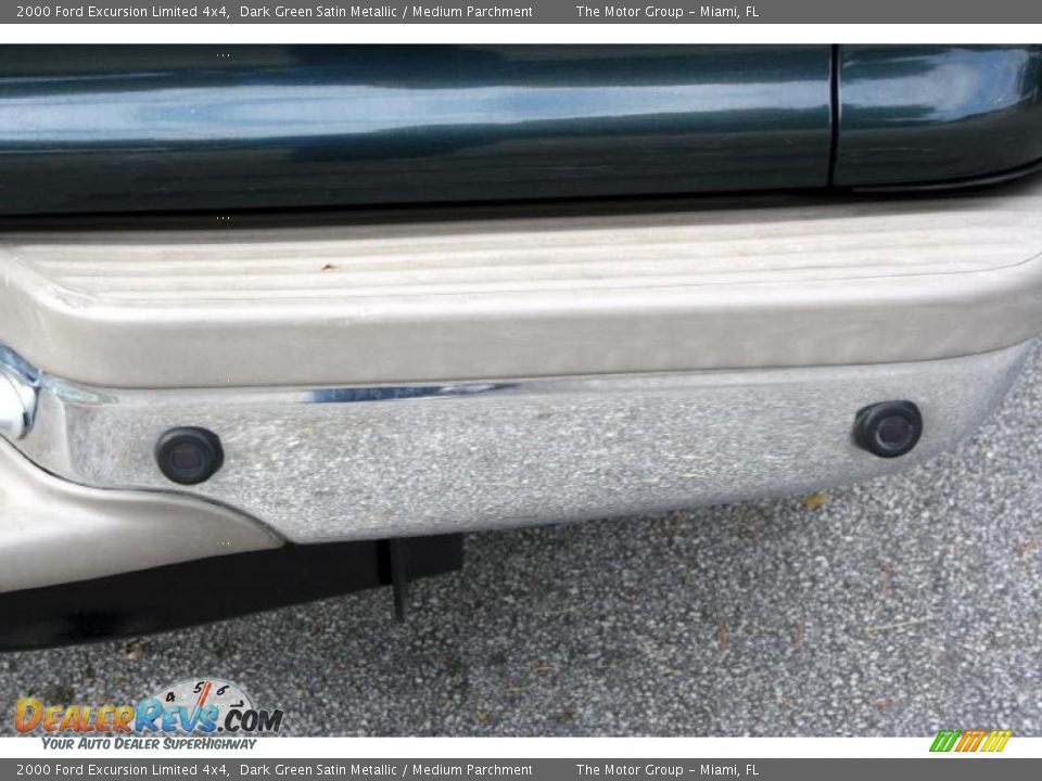 2000 Ford Excursion Limited 4x4 Dark Green Satin Metallic / Medium Parchment Photo #22