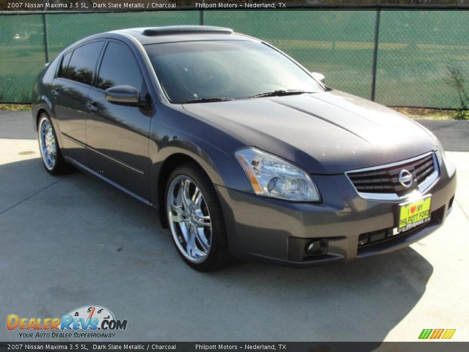 2007 Nissan Maxima 3.5 SL Dark Slate Metallic / Charcoal Photo #1