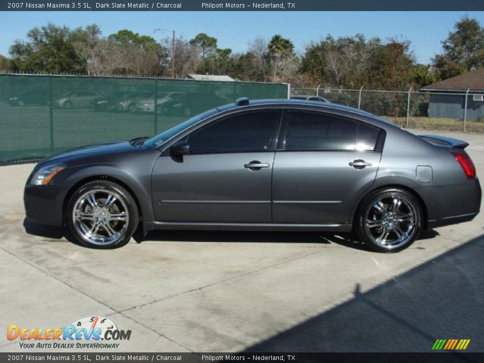 2007 Nissan Maxima 3.5 SL Dark Slate Metallic / Charcoal Photo #6