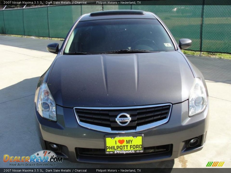 2007 Nissan Maxima 3.5 SL Dark Slate Metallic / Charcoal Photo #8