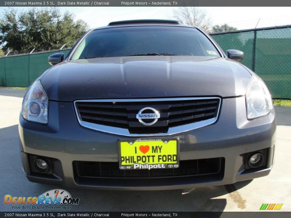 2007 Nissan Maxima 3.5 SL Dark Slate Metallic / Charcoal Photo #9