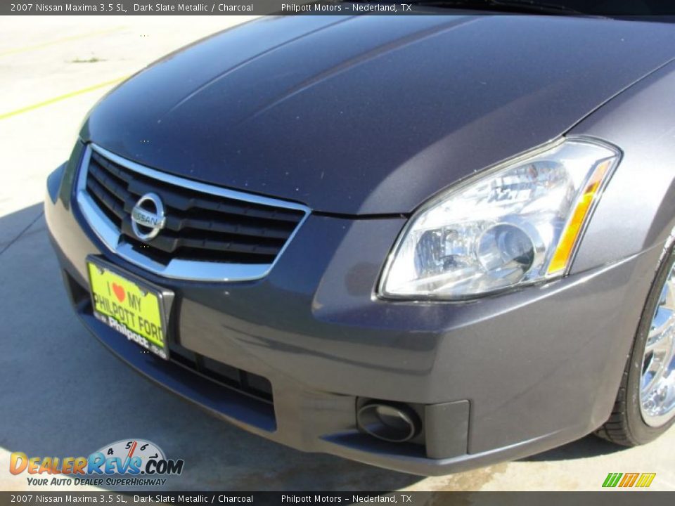 2007 Nissan Maxima 3.5 SL Dark Slate Metallic / Charcoal Photo #11