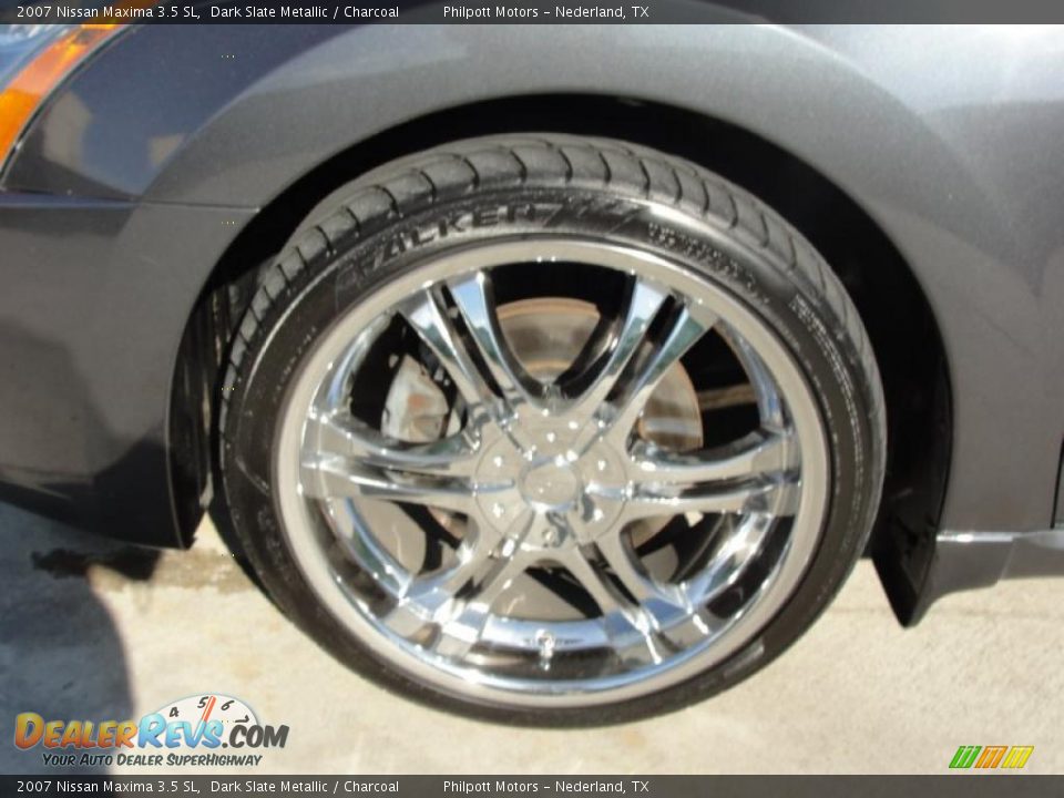 2007 Nissan Maxima 3.5 SL Dark Slate Metallic / Charcoal Photo #12